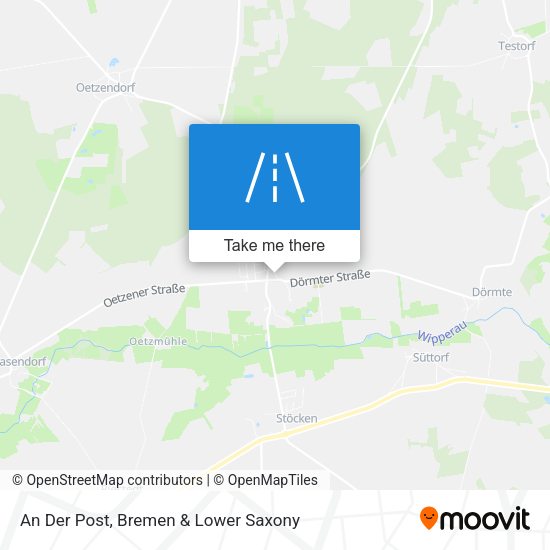 An Der Post map