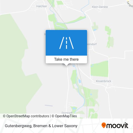 Gutenbergweg map