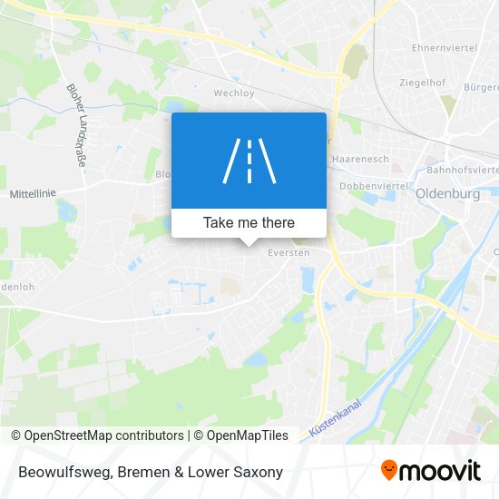 Beowulfsweg map
