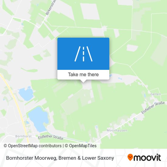 Bornhorster Moorweg map