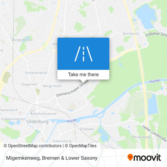 Migemkenweg map