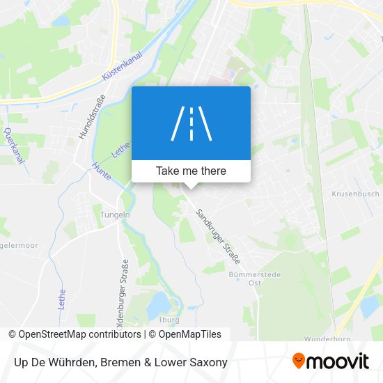 Up De Wührden map