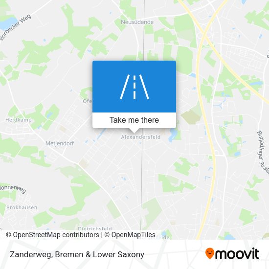 Zanderweg map