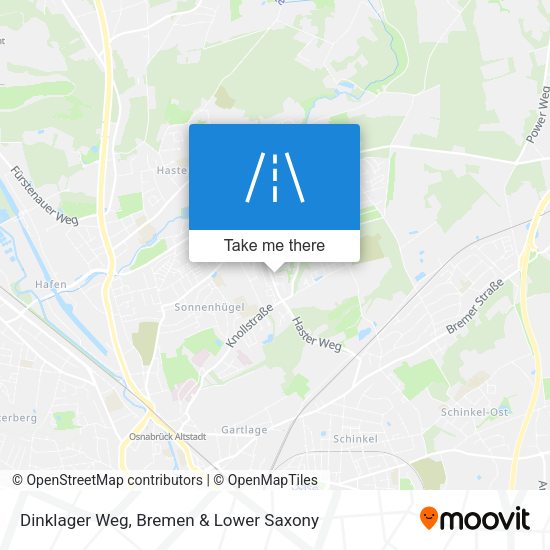 Dinklager Weg map