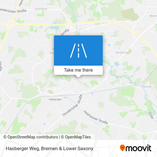 Hasberger Weg map