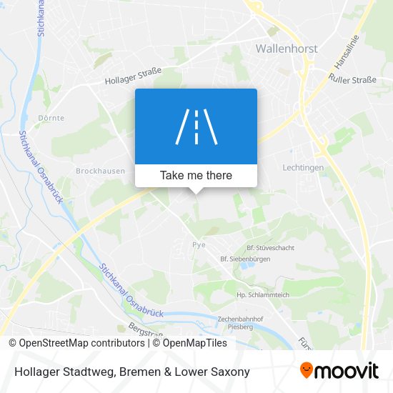Hollager Stadtweg map