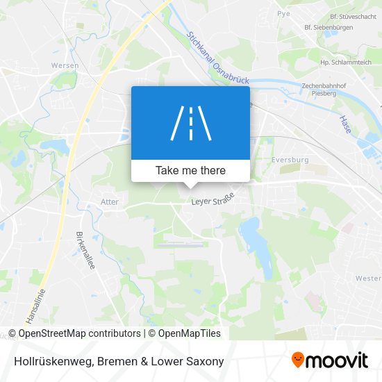 Hollrüskenweg map