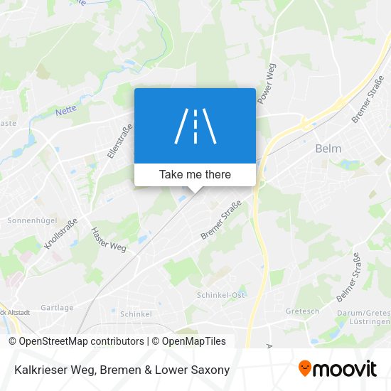 Kalkrieser Weg map