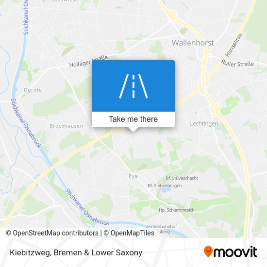 Kiebitzweg map