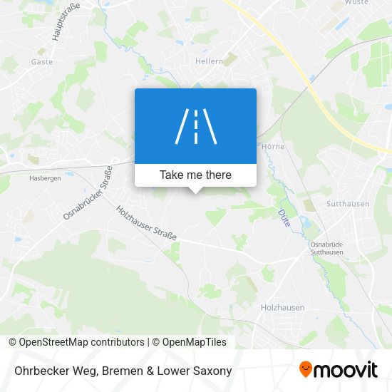 Ohrbecker Weg map