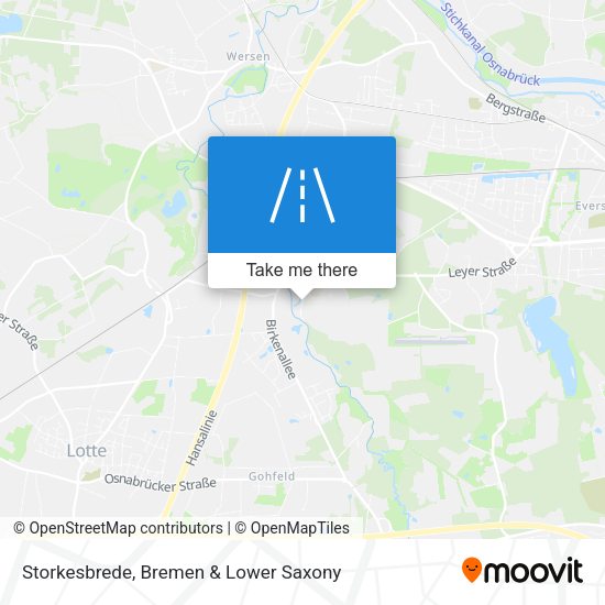 Storkesbrede map