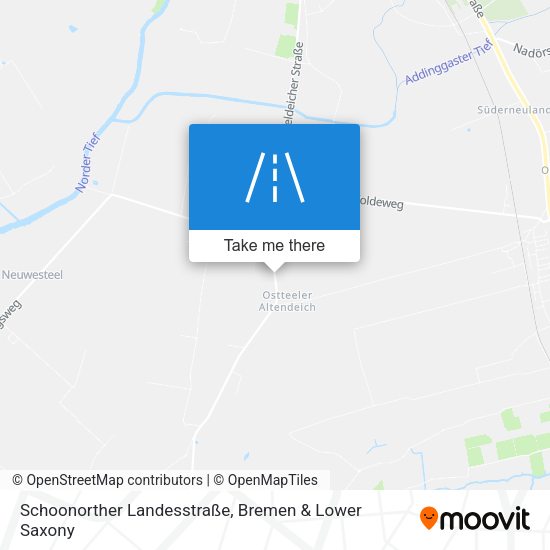 Schoonorther Landesstraße map