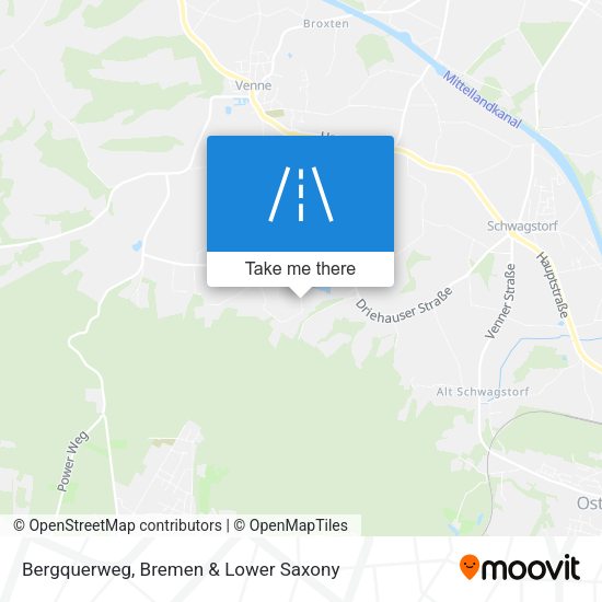 Bergquerweg map
