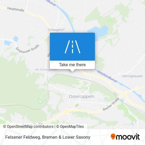 Felsener Feldweg map