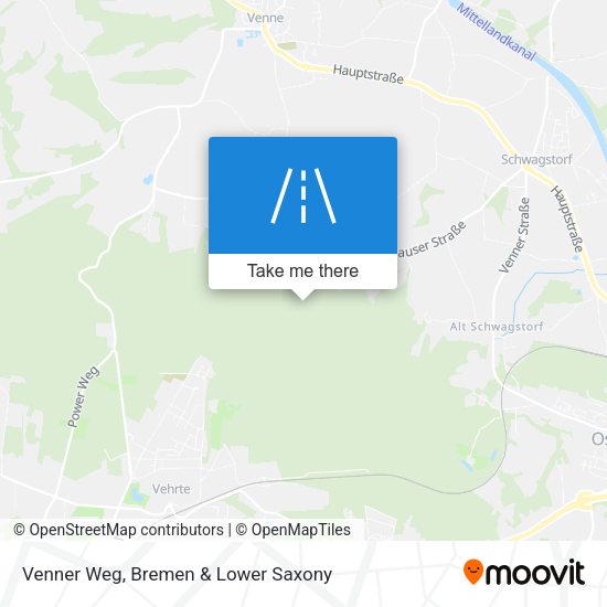 Venner Weg map