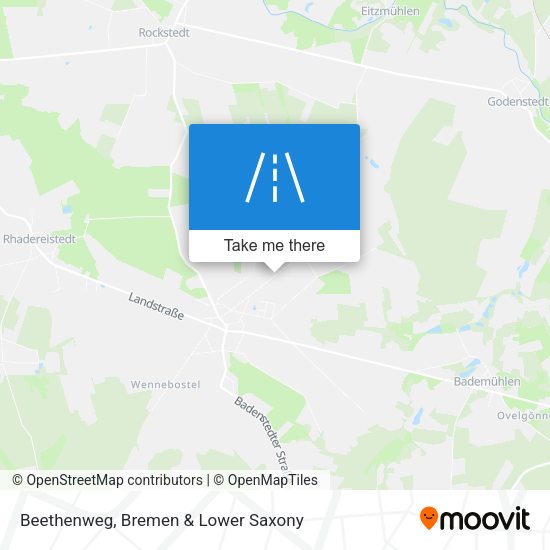 Beethenweg map
