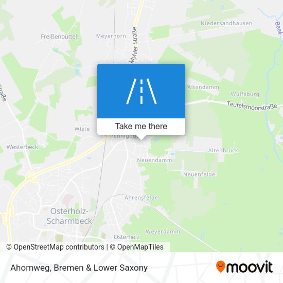 Ahornweg map