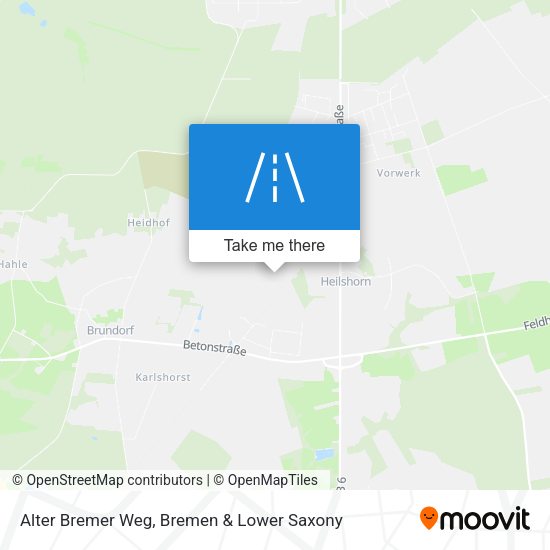 Alter Bremer Weg map