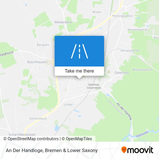 An Der Handloge map