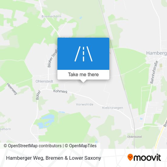 Hamberger Weg map