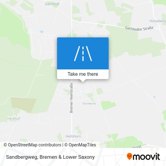 Sandbergweg map