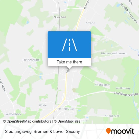Siedlungsweg map