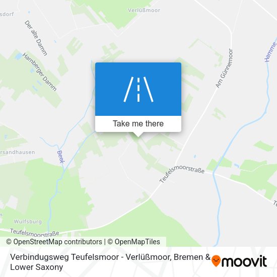 Verbindugsweg Teufelsmoor - Verlüßmoor map