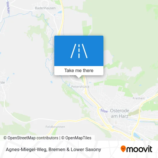 Карта Agnes-Miegel-Weg