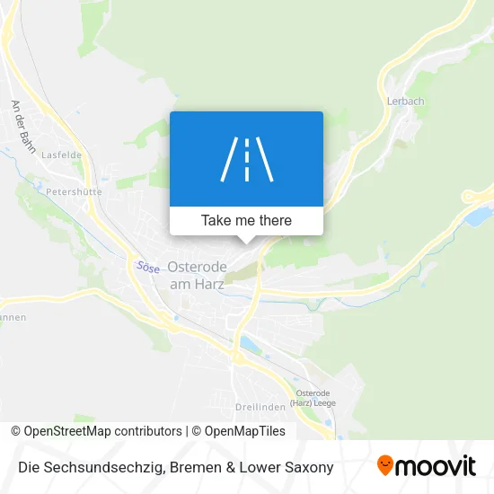 Карта Die Sechsundsechzig