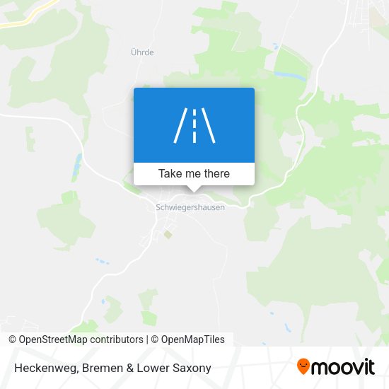Heckenweg map