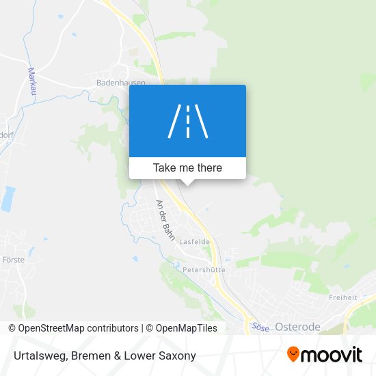 Urtalsweg map