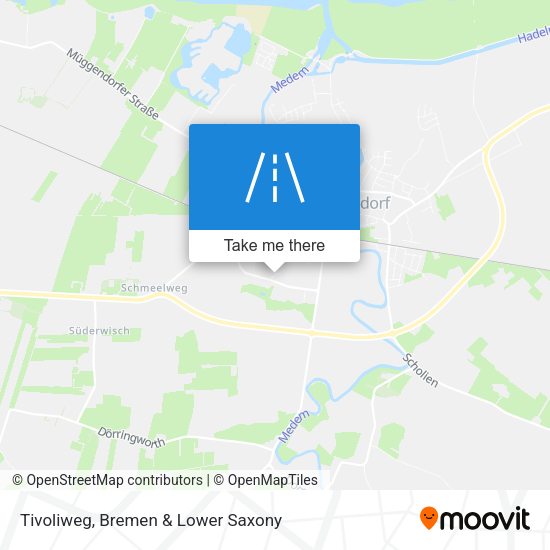 Tivoliweg map
