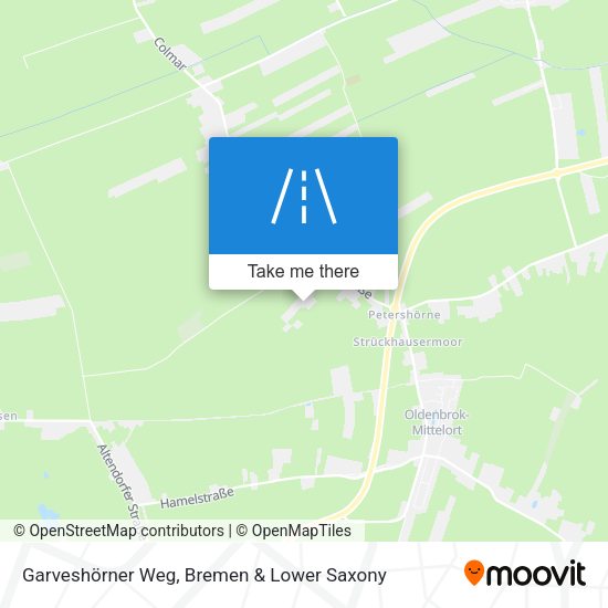 Garveshörner Weg map