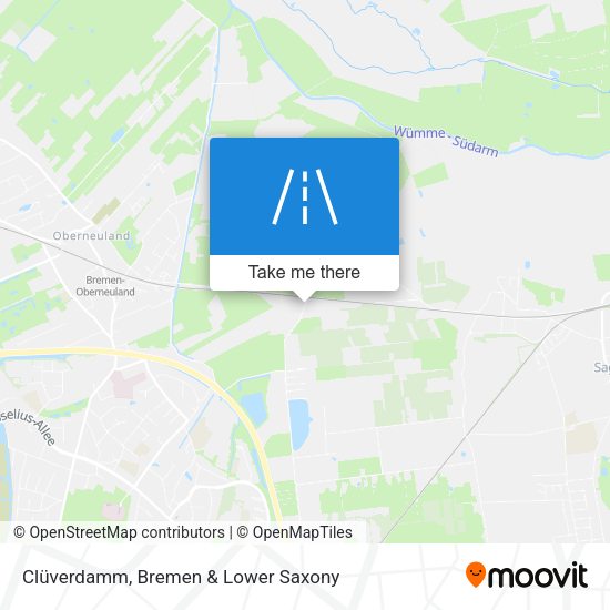 Clüverdamm map