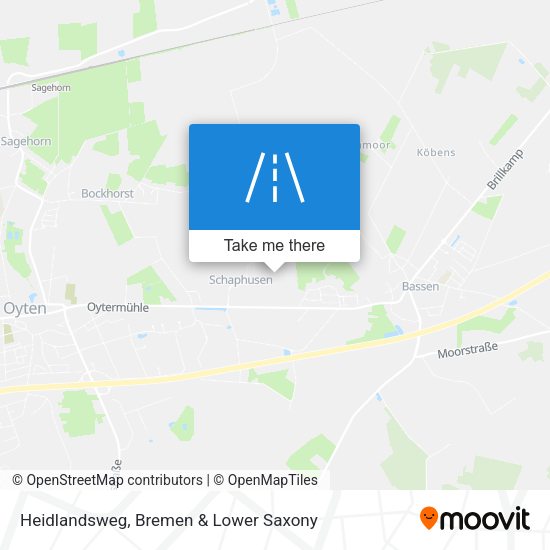 Heidlandsweg map