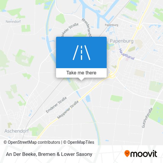 An Der Beeke map