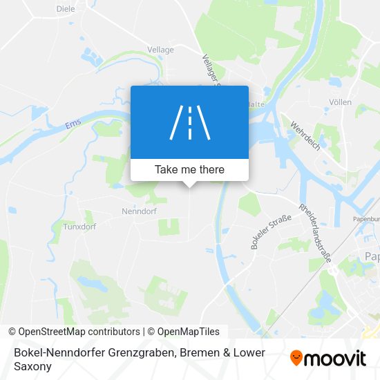 Bokel-Nenndorfer Grenzgraben map