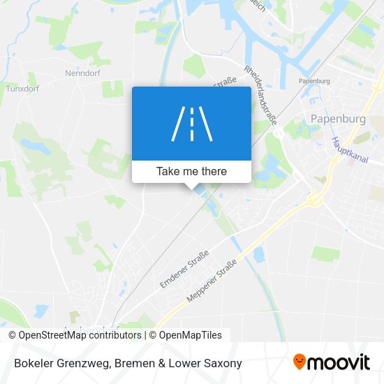 Bokeler Grenzweg map