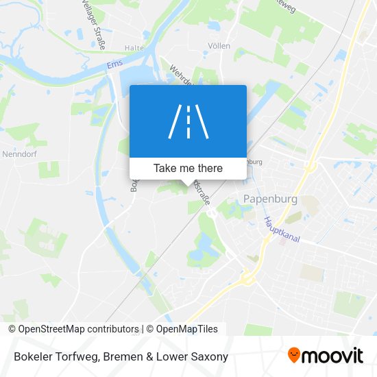 Bokeler Torfweg map