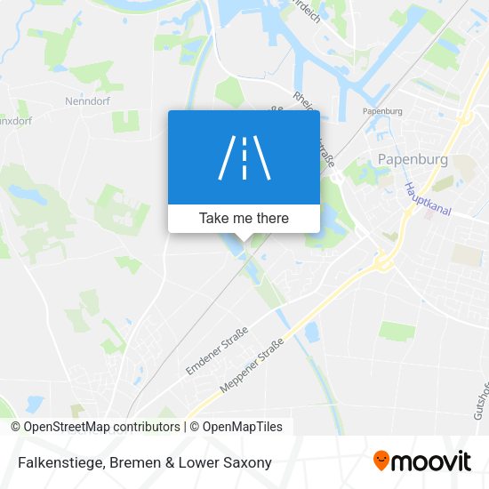 Falkenstiege map