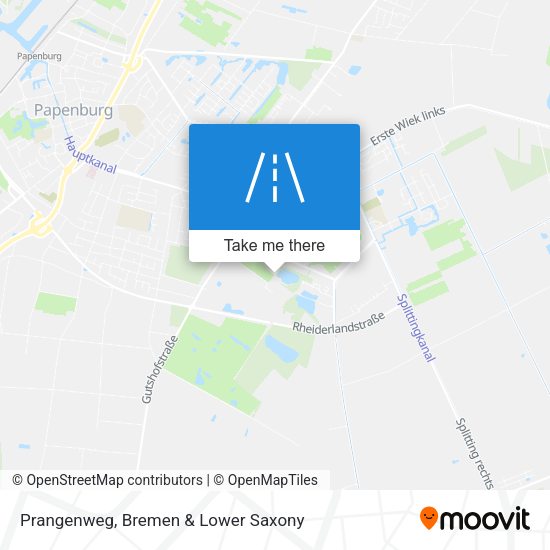 Prangenweg map