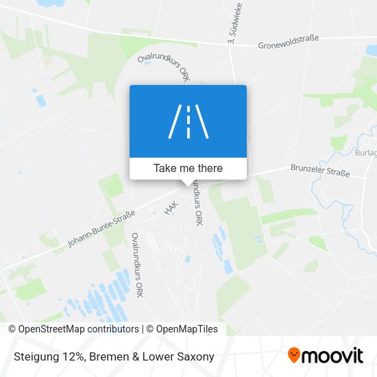 Steigung 12% map