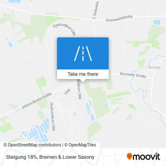 Steigung 18% map