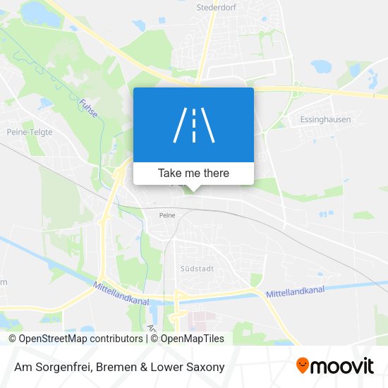 Am Sorgenfrei map