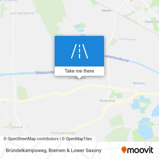 Bründelkampsweg map