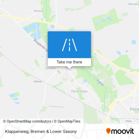 Klappenweg map