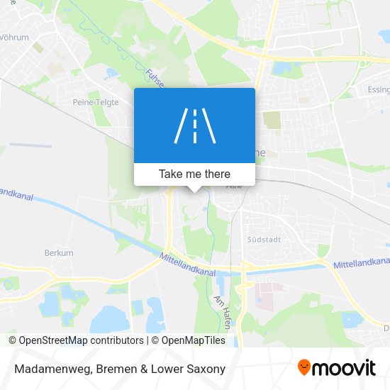 Madamenweg map