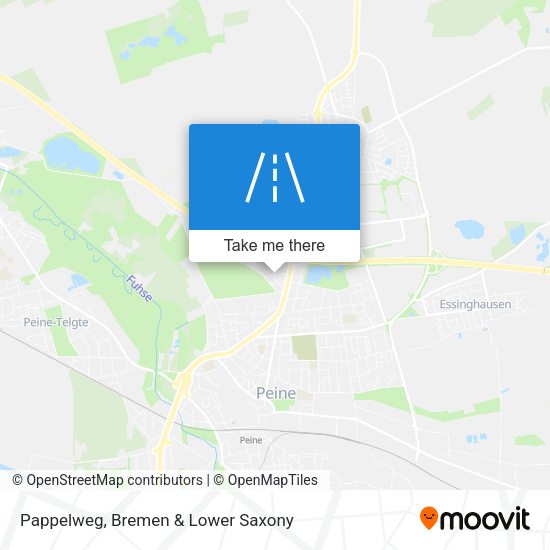 Pappelweg map