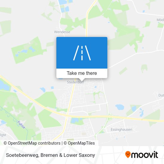 Soetebeerweg map