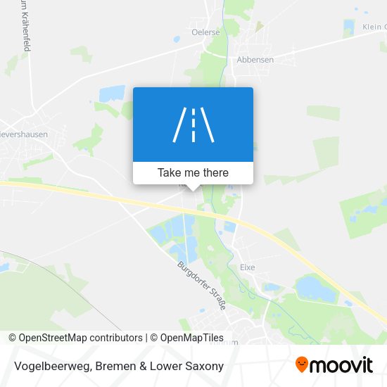 Vogelbeerweg map